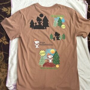 Peanuts Brown Graphic Short Sleeve Tee